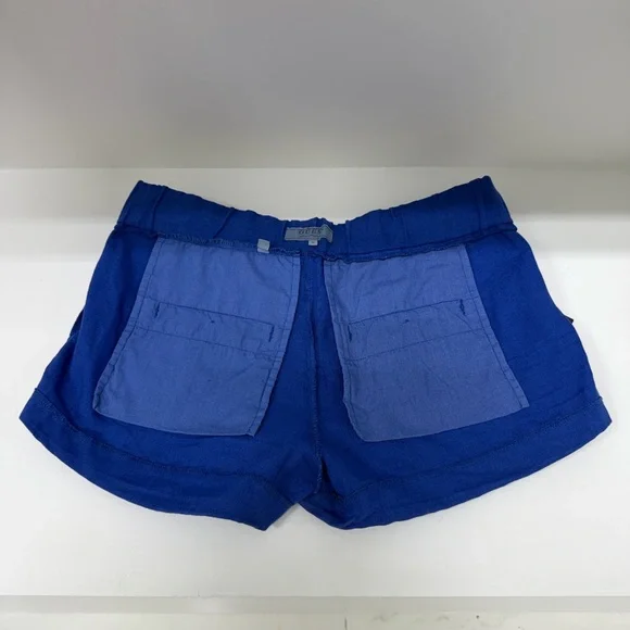 Guess Royal Blue Linen Shorts | Drawstring Waist | Size S | Like New - Picture 7 of 8